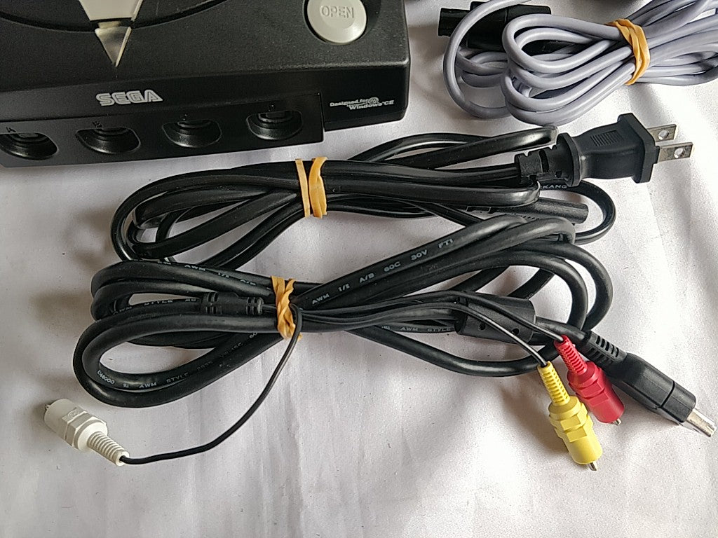 SEGA Dreamcast R7 Limited Black Console set (HKT-3000),Pad set, tested-e0727-