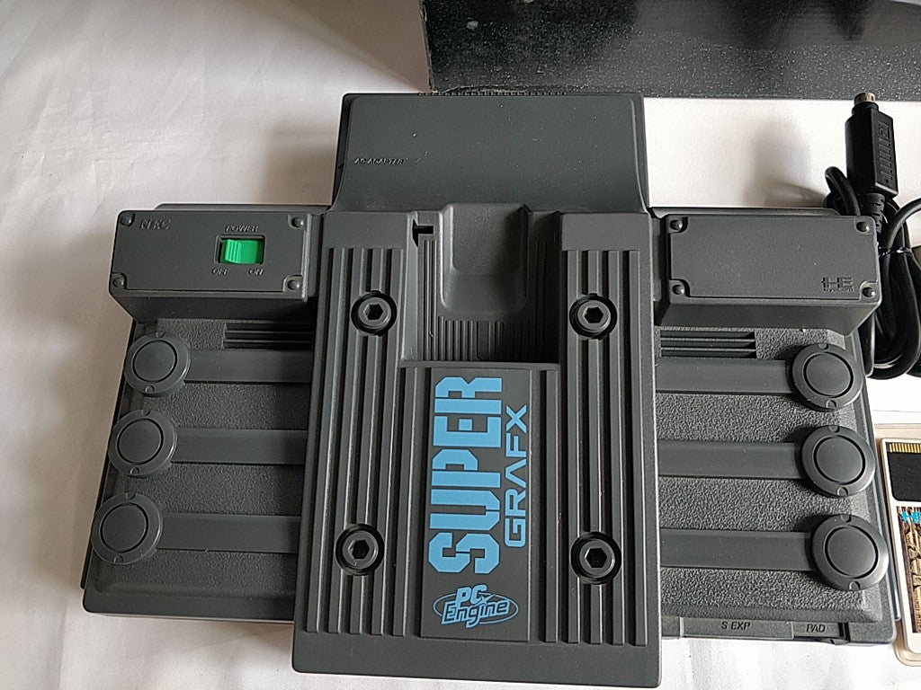 NEC PC Engine SuperGrafx PI-TG4 Console,Pad,PSU,AV cable,Game and Box set-e0805-