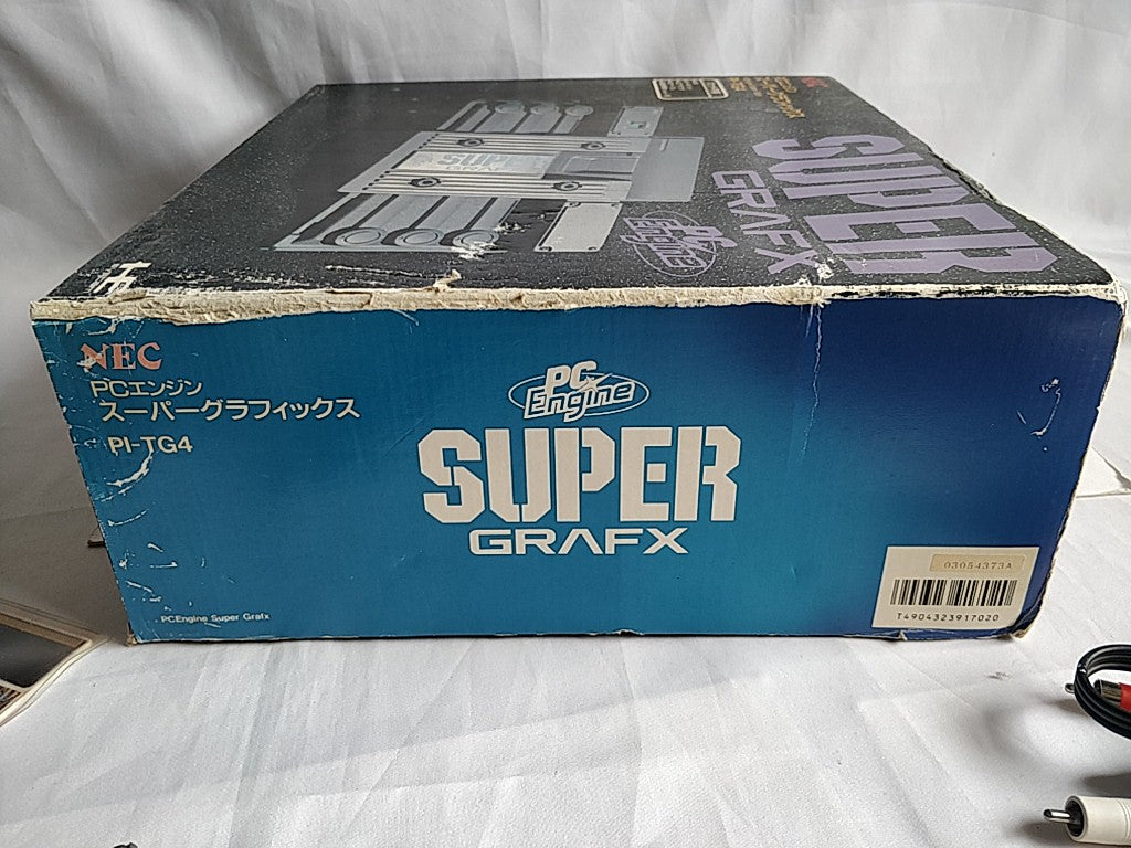 NEC PC Engine SuperGrafx PI-TG4 Console,Pad,PSU,AV cable,Game and Box set-e0805-