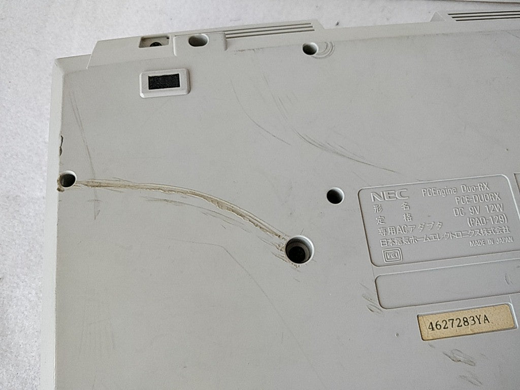NEC PC Engine DUO-RX PCE-DUORX Console, Original Pad and PSU set tested-e0806-