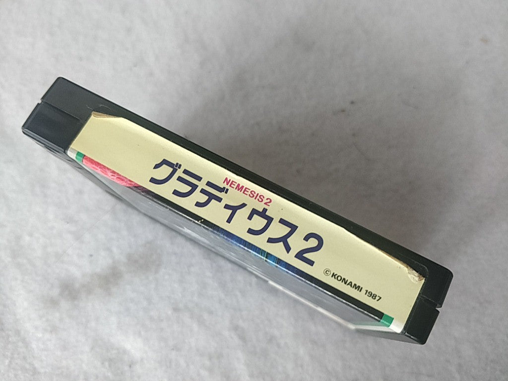 GRADIUS 2 NEMESIS 2 MSX/MSX2 Game Cartridge, Manual and Boxed set tested-e0810-