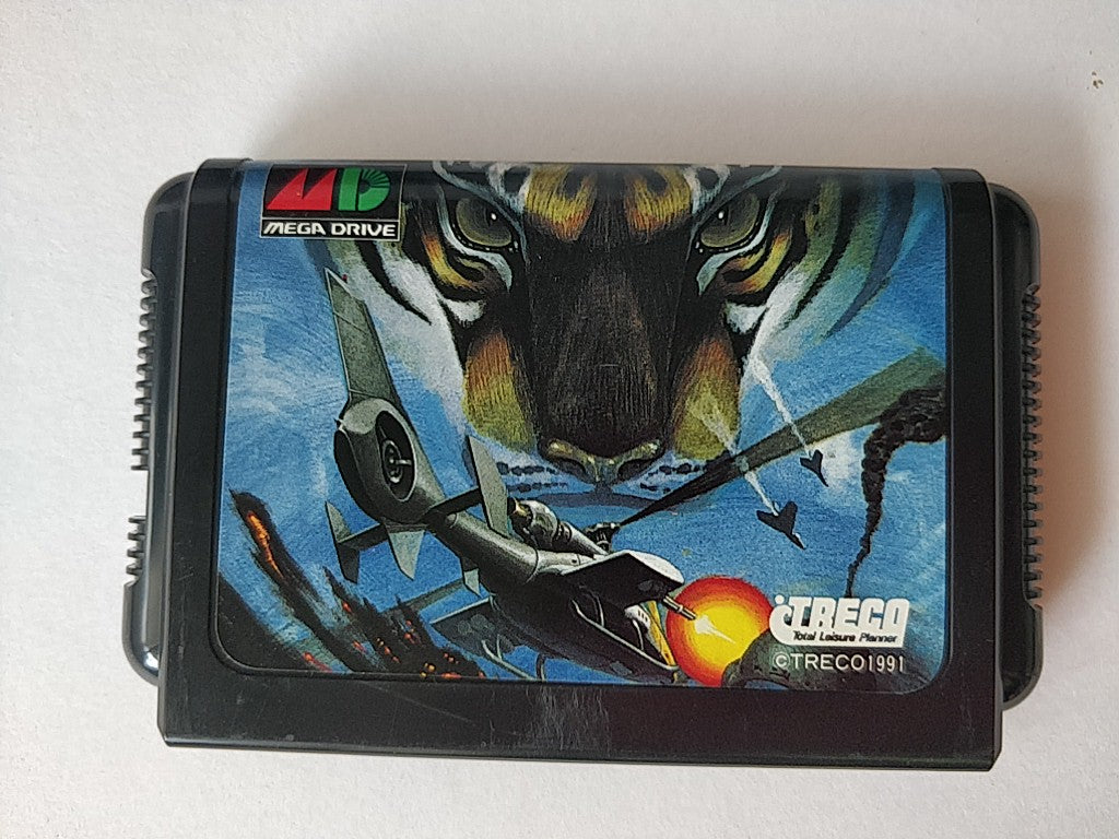Twin Cobra (Kyukyoku Tiger) SEGA MEGA DRIVE (Genesis ) Boxed set, tested-e0812-