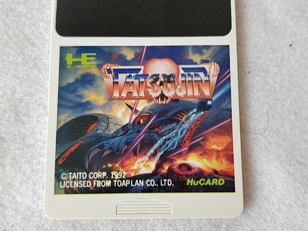 TATSUJIN for NEC PC Engine Turbografx-16 Hu-card, Manual, Box set 