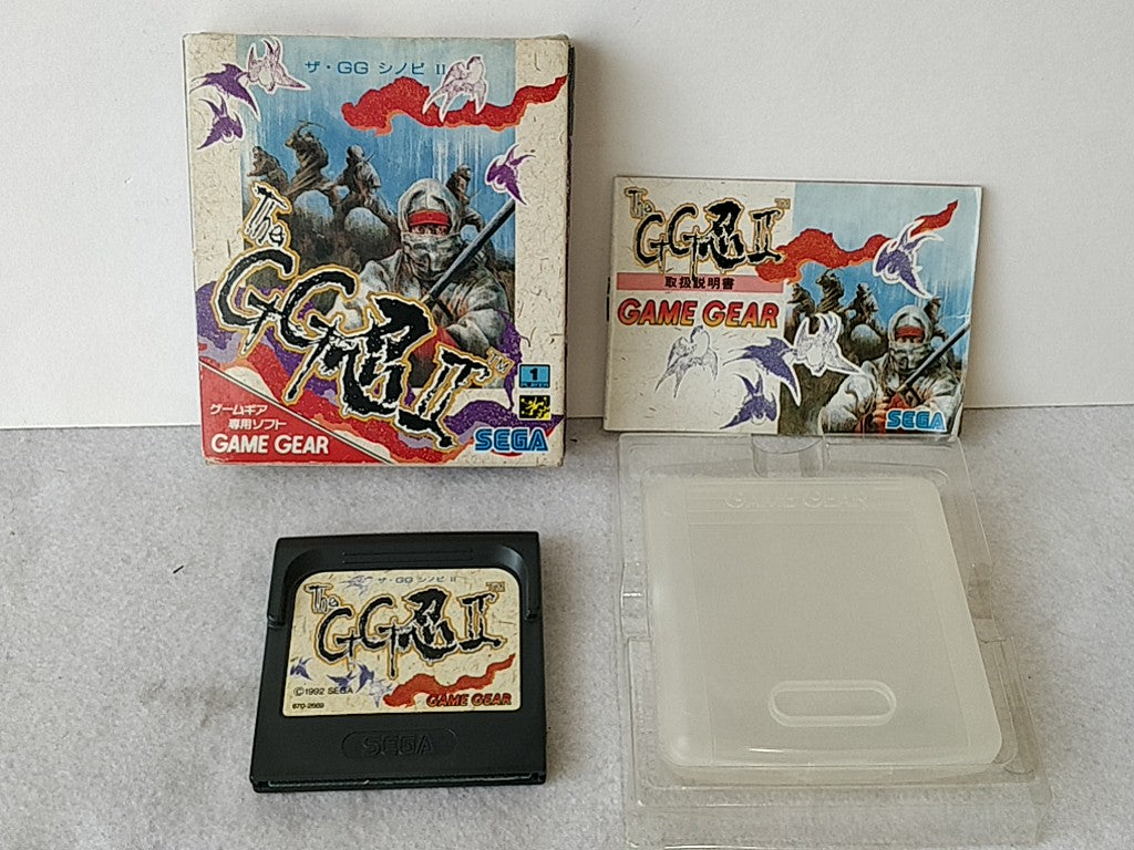 The GG Shinobi 2 SEGA GAME GEAR GG Cartridge,Manual,Boxed set tested-e0819-
