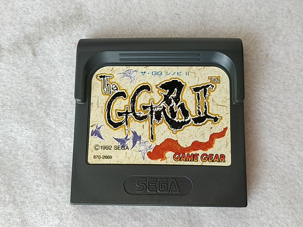 The GG Shinobi 2 SEGA GAME GEAR GG Cartridge,Manual,Boxed set tested-e0819-