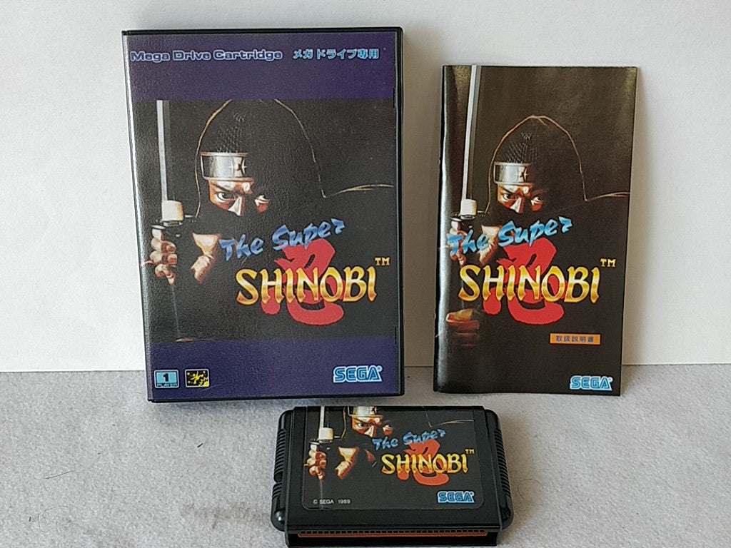 The SUPER SHINOBI The Revenge of Shinbi SEGA MEGA DRIVE Game set-e0819-