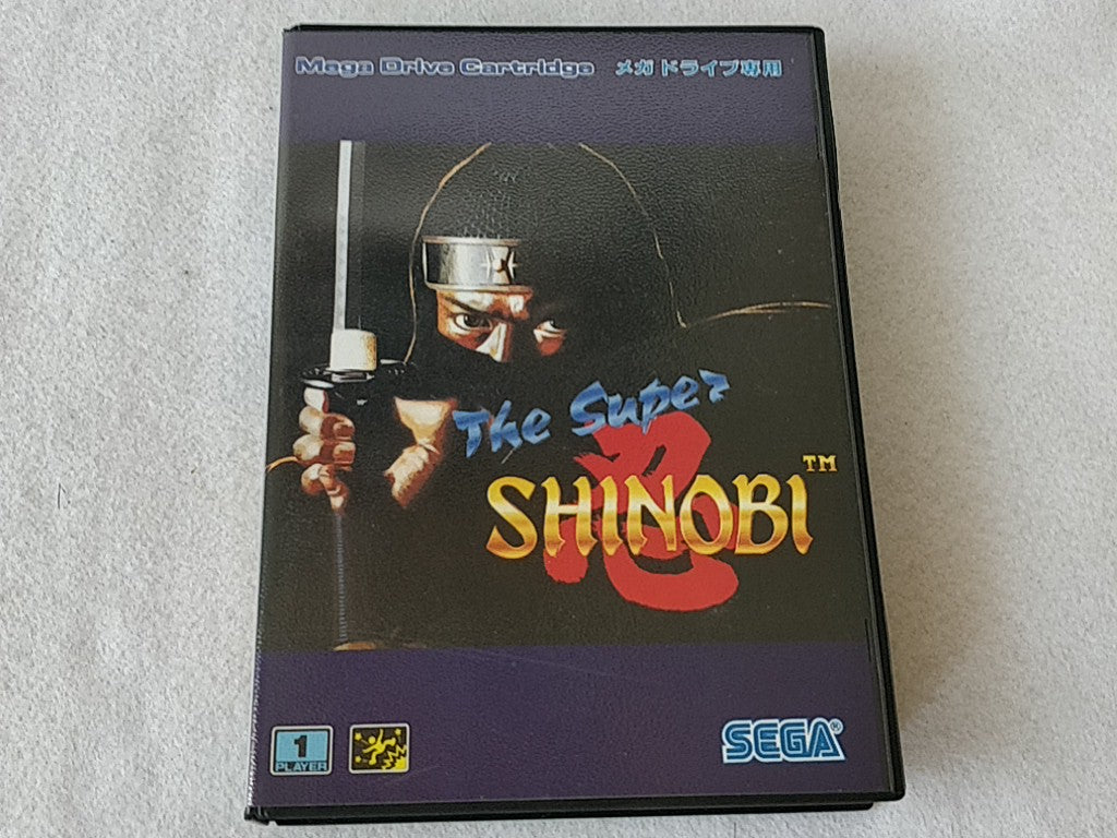 The SUPER SHINOBI The Revenge of Shinbi SEGA MEGA DRIVE Game set-e0819-