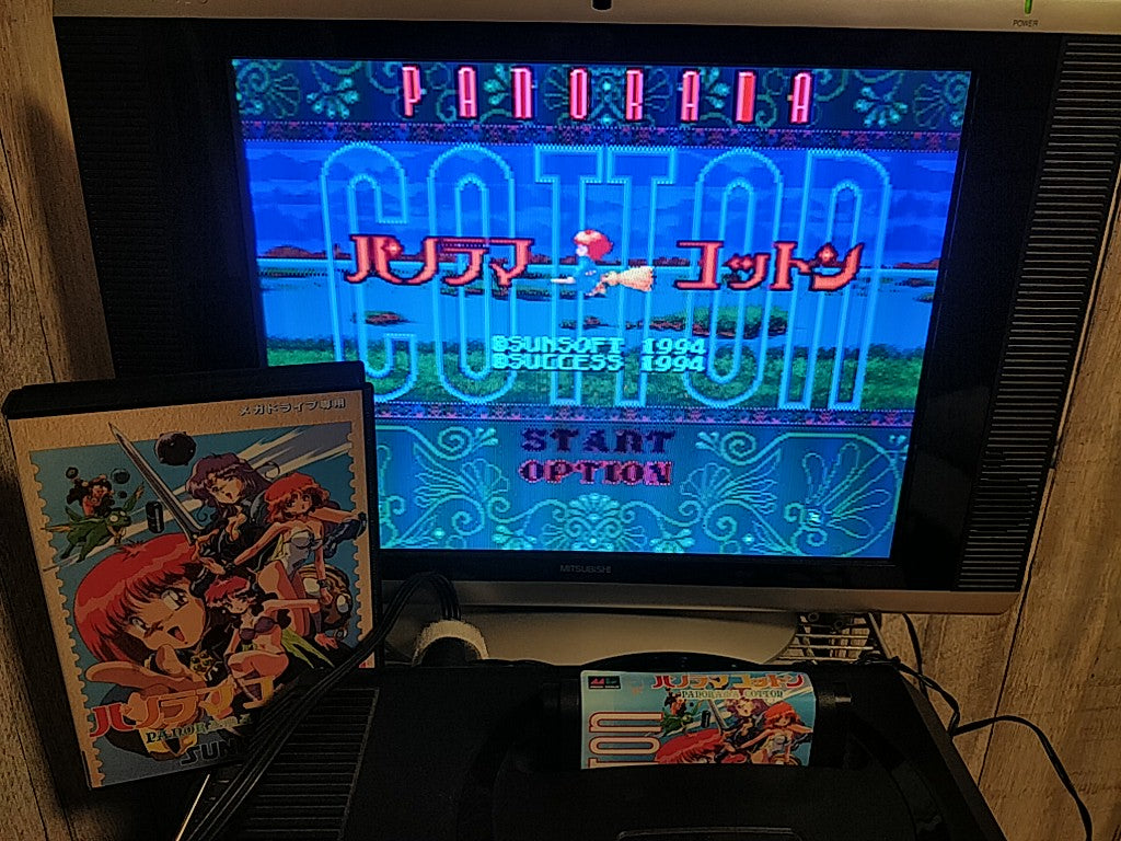 Panorama Cotton SEGA MEGA DRIVE Game cartridge, Manual, box set, tested-e0822-