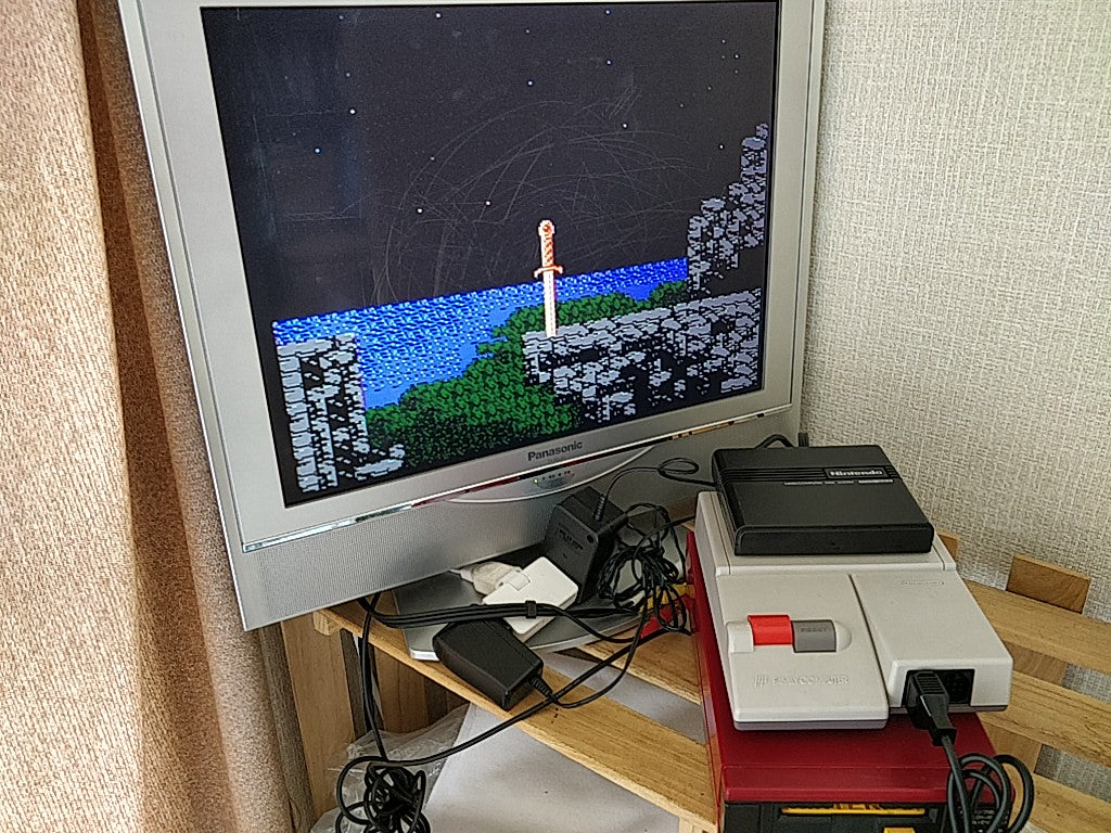 ZELDA 2 ADVENTURE OF LINK FAMICOM (NES) Disk System/Disk, manual, case-e0822-