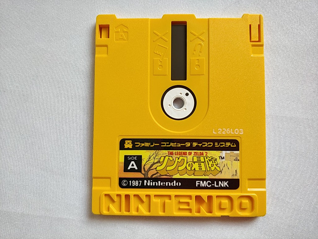 ZELDA 2 ADVENTURE OF LINK FAMICOM (NES) Disk System/Disk, manual, case-e0822-