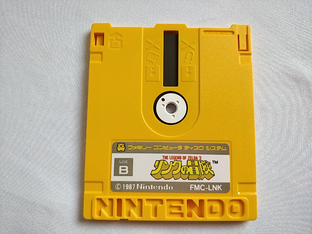 ZELDA 2 ADVENTURE OF LINK FAMICOM (NES) Disk System/Disk, manual, case-e0822-