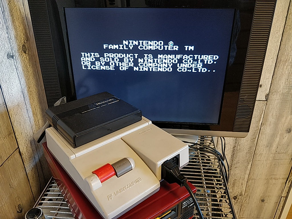 Deep Dungeon Madou Senki FAMICOM (NES) Disk System/Game Disk and Box-e0826-