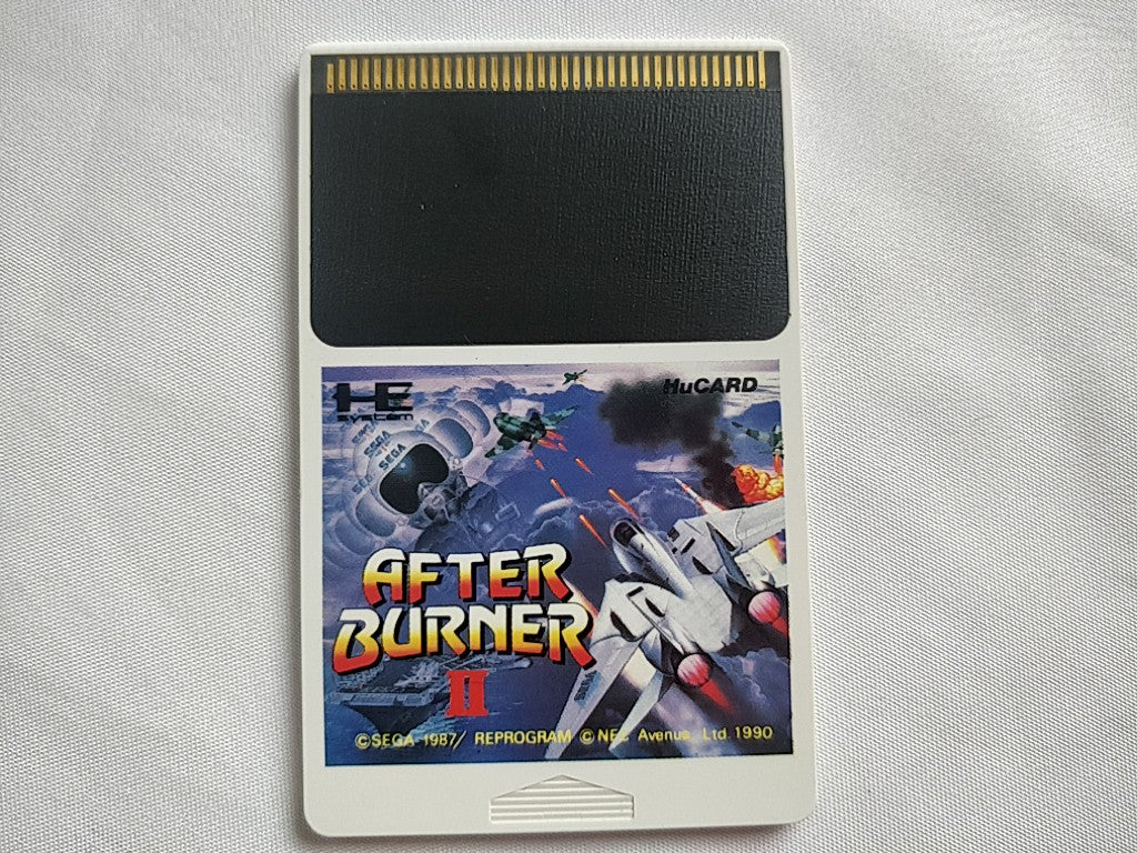 After Burner 2 NEC PC Engine TurboGrafx-16 PCE, Manual, and Box