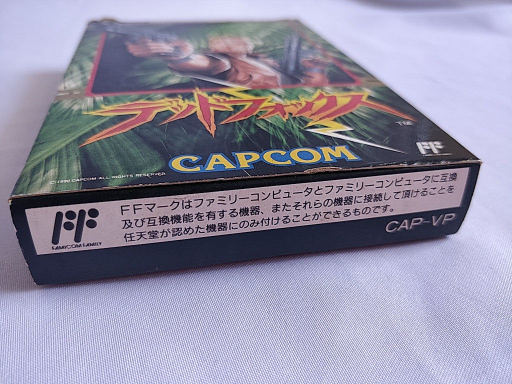 DEAD FOX Nintendo FAMICOM(NES) Cartridge, Manual, Boxed set, tested -e0909-