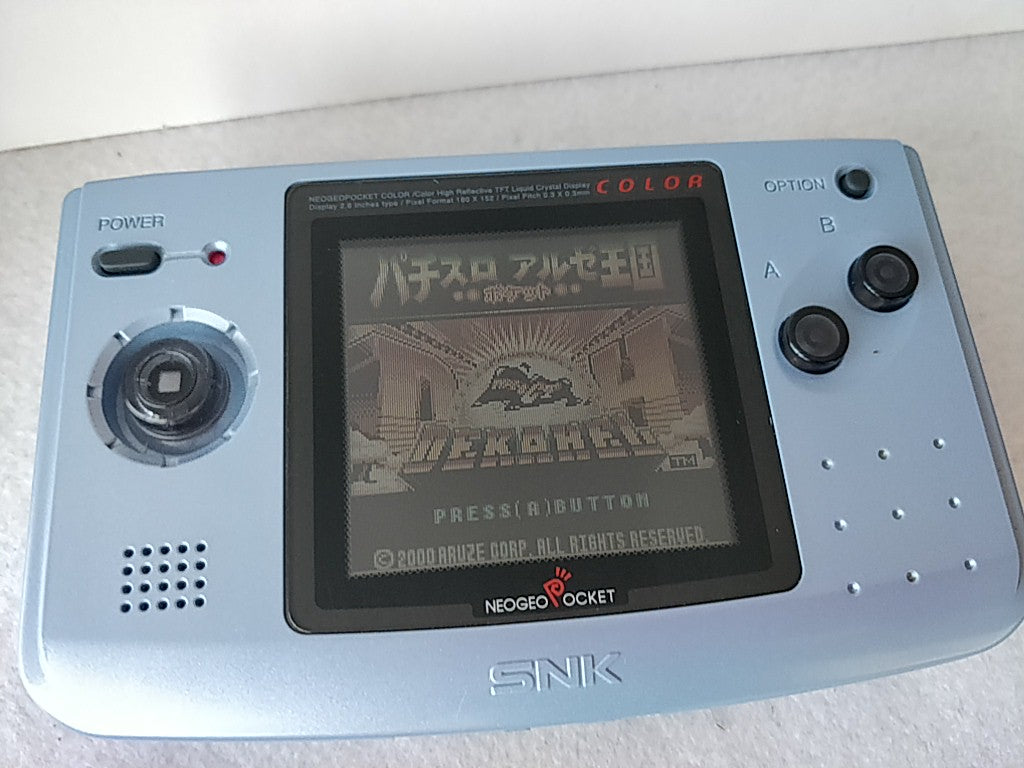 SNK NEOGEO POCKET Color Blue Console, Manual, boxed set tested-e0910-