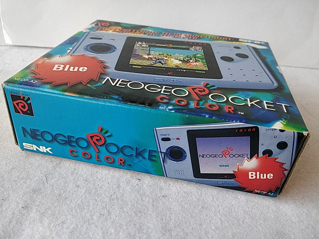 SNK NEOGEO POCKET Color Blue Console, Manual, boxed set tested-e0910-
