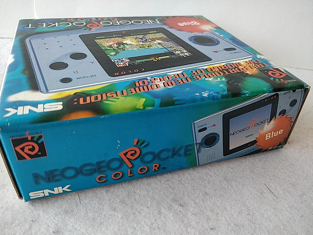 SNK NEOGEO POCKET Color Blue Console, Manual, boxed set tested-e0910-