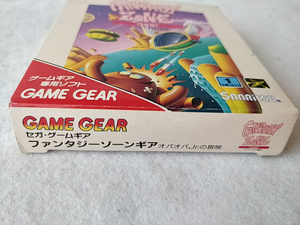 Fantasy Zone Gear SEGA GAME GEAR GG Cartridge, Manual, and Box set tested-e0910-