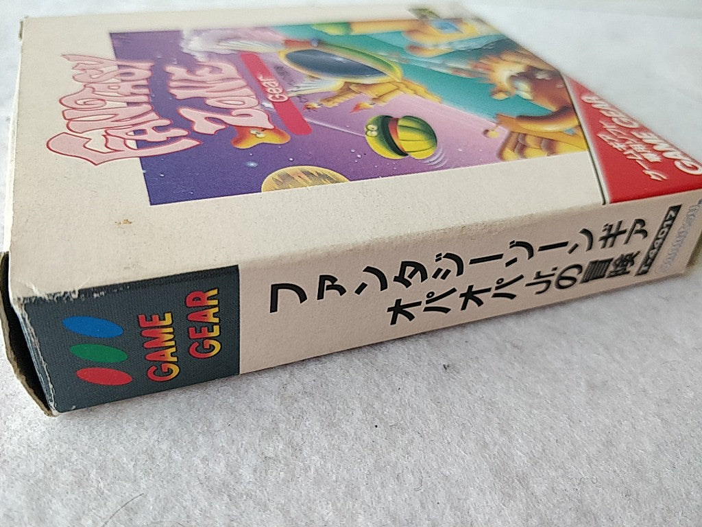Fantasy Zone Gear SEGA GAME GEAR GG Cartridge, Manual, and Box set tested-e0910-