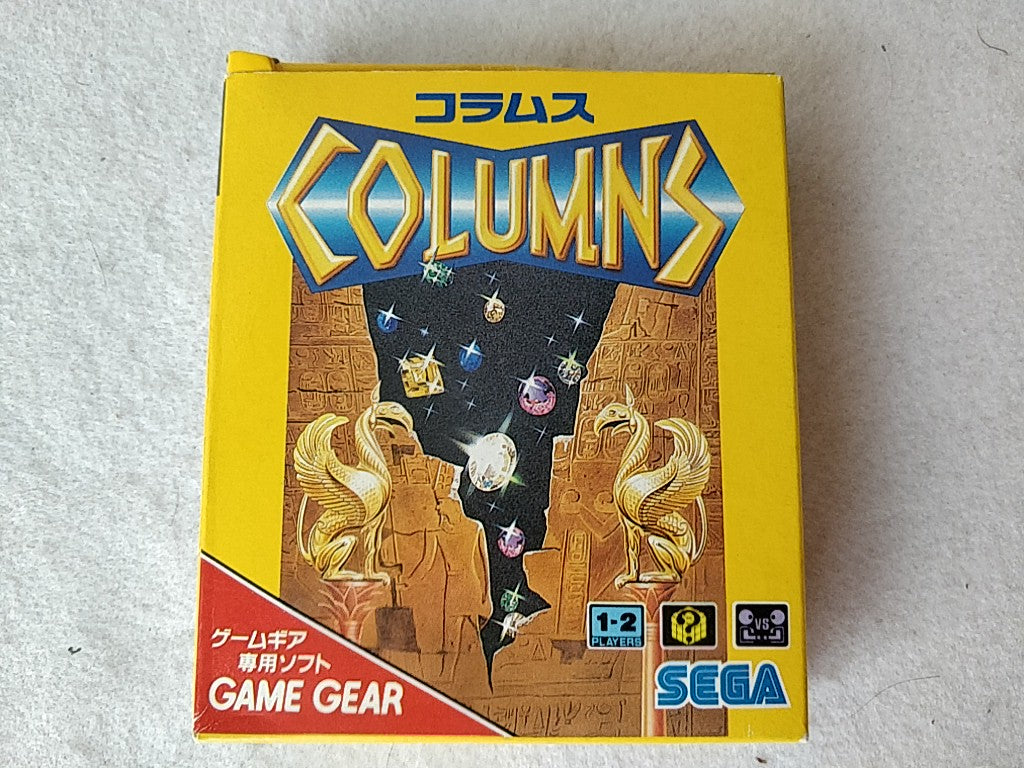 COLUMNS SEGA GAME GEAR GG Cartridge, Manual, and Box set tested-e0910-