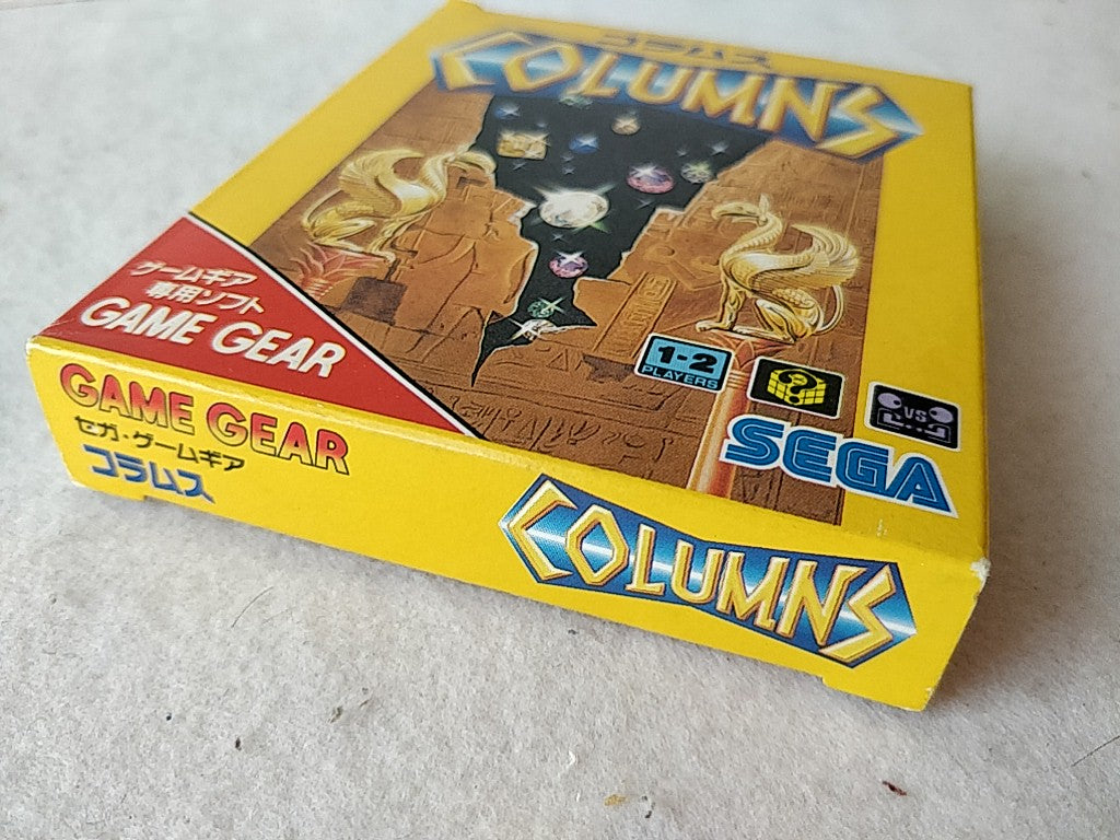 COLUMNS SEGA GAME GEAR GG Cartridge, Manual, and Box set tested-e0910-
