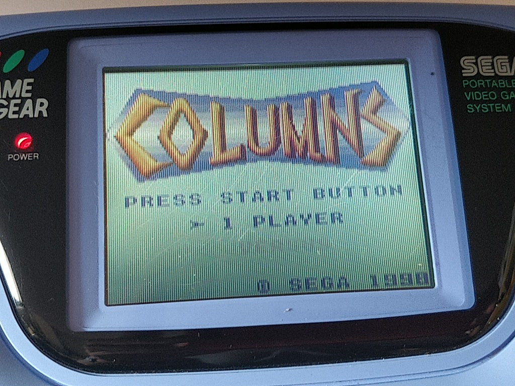 COLUMNS SEGA GAME GEAR GG Cartridge, Manual, and Box set tested-e0910-