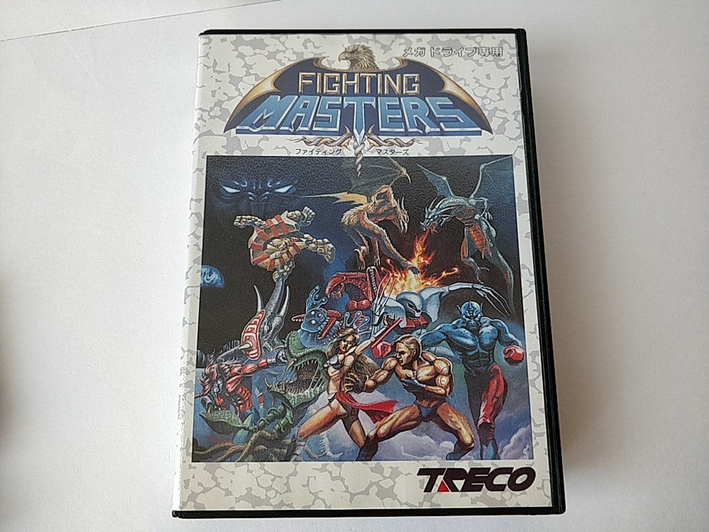 Fighting Masters SEGA MEGA DRIVE Genesis Cartridge, Manual, and Box set-e0915-