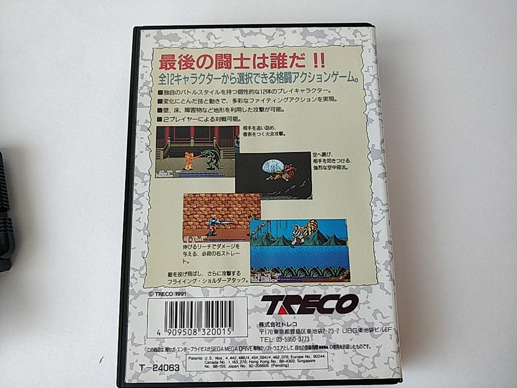 Fighting Masters SEGA MEGA DRIVE Genesis Cartridge, Manual, and Box set-e0915-