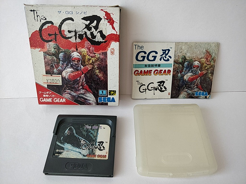 The GG Shinobi SEGA GAME GEAR GG Cartridge,Manual,Boxed set tested-e0915