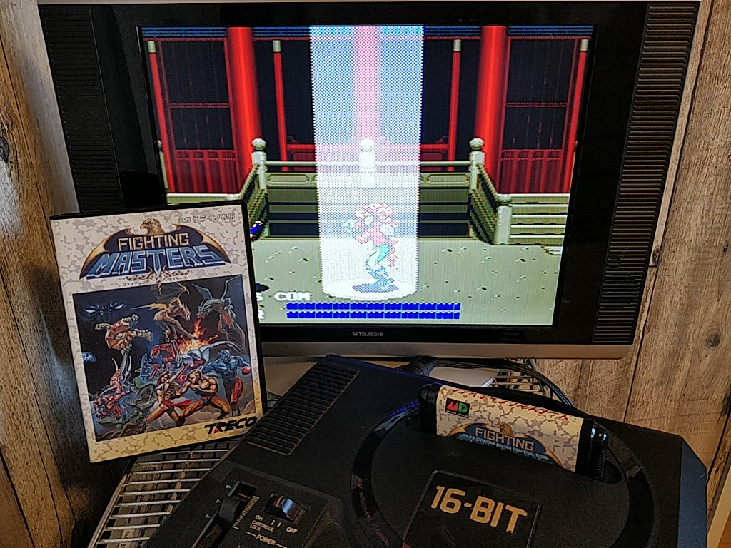 Fighting Masters SEGA MEGA DRIVE Genesis Cartridge, Manual, and Box set-e0915-