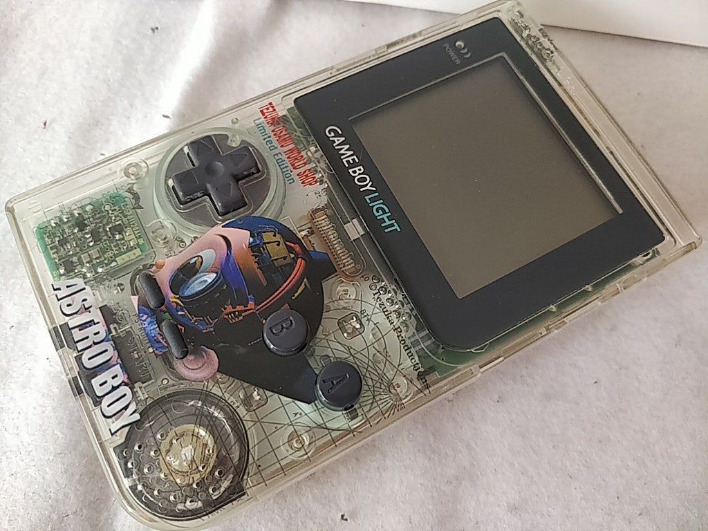 Nintendo Gameboy Light Limited ASTRO BOY Clear Edition console set tested-e0918-