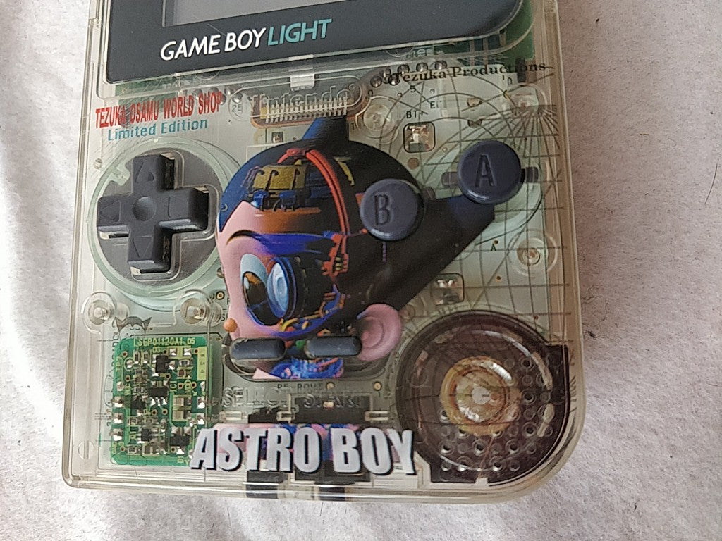 Nintendo Gameboy Light Limited ASTRO BOY Clear Edition console set tested-e0918-