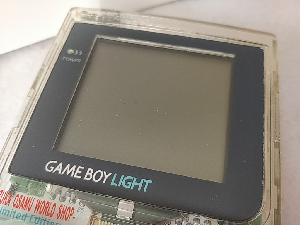Nintendo Gameboy Light Limited ASTRO BOY Clear Edition console set tested-e0918-
