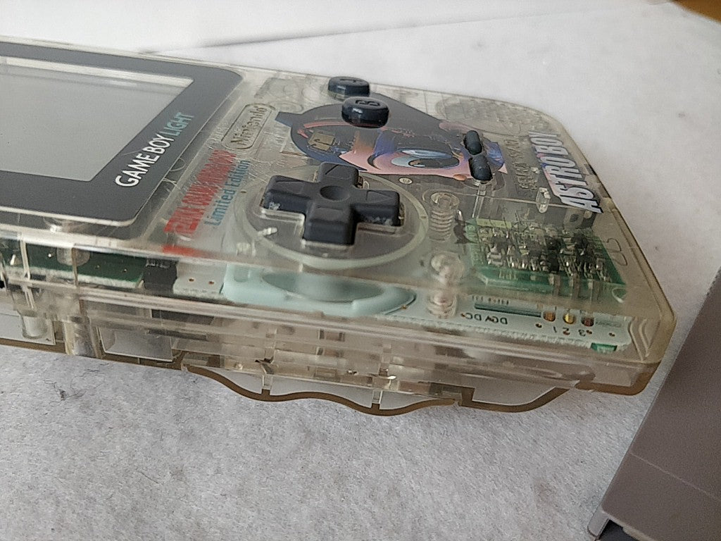 Nintendo Gameboy Light Limited ASTRO BOY Clear Edition console set tested-e0918-