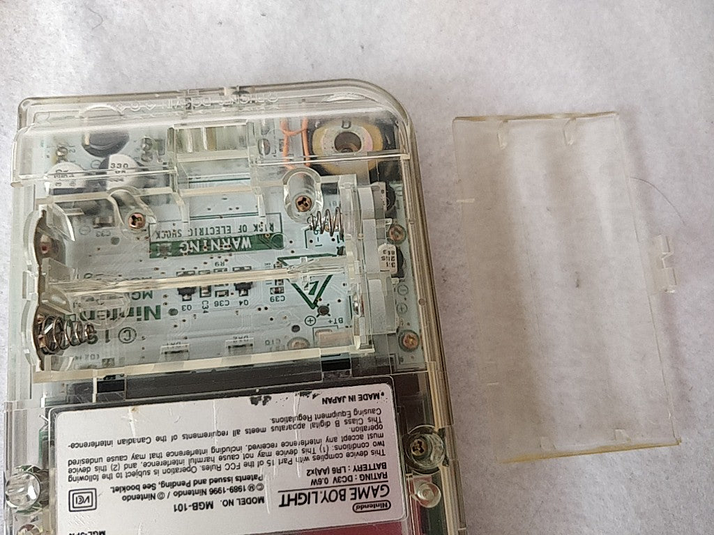 Nintendo Gameboy Light Limited ASTRO BOY Clear Edition console set tested-e0918-