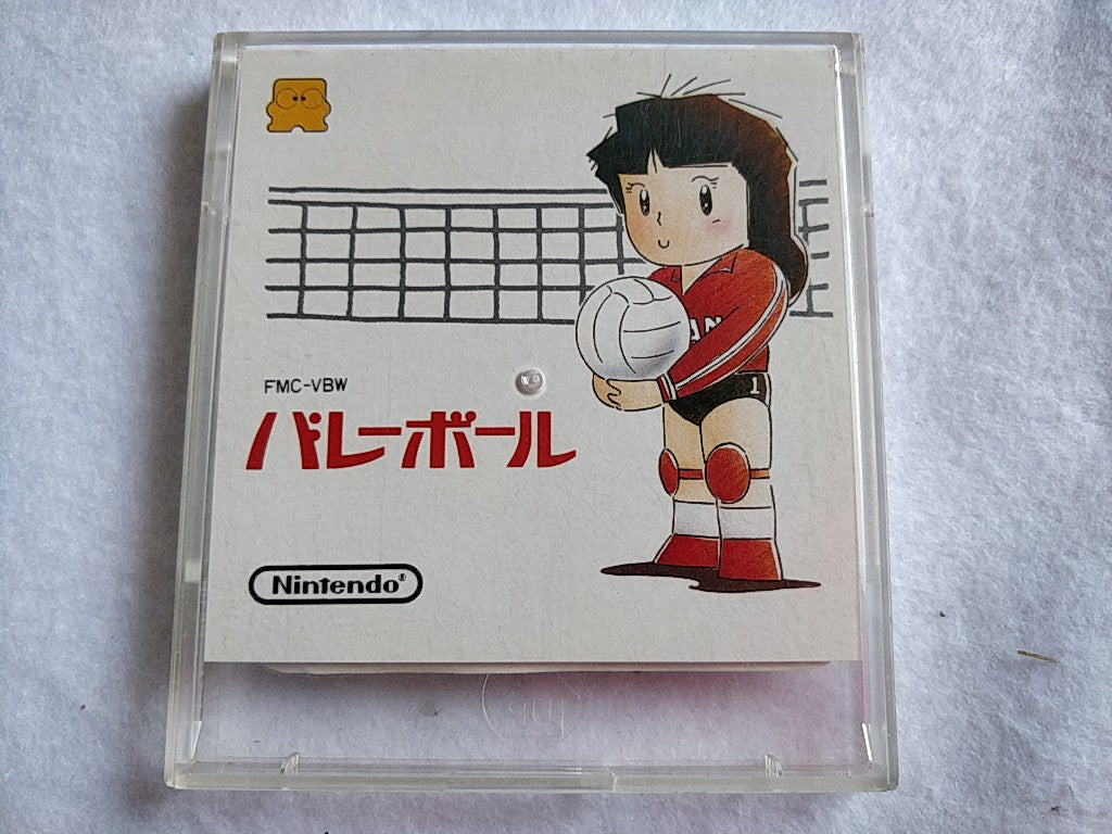 Volley ball / Pro Wresling FAMICOM DISK SYSTEM/Disk, Manual and Case set-e0920-