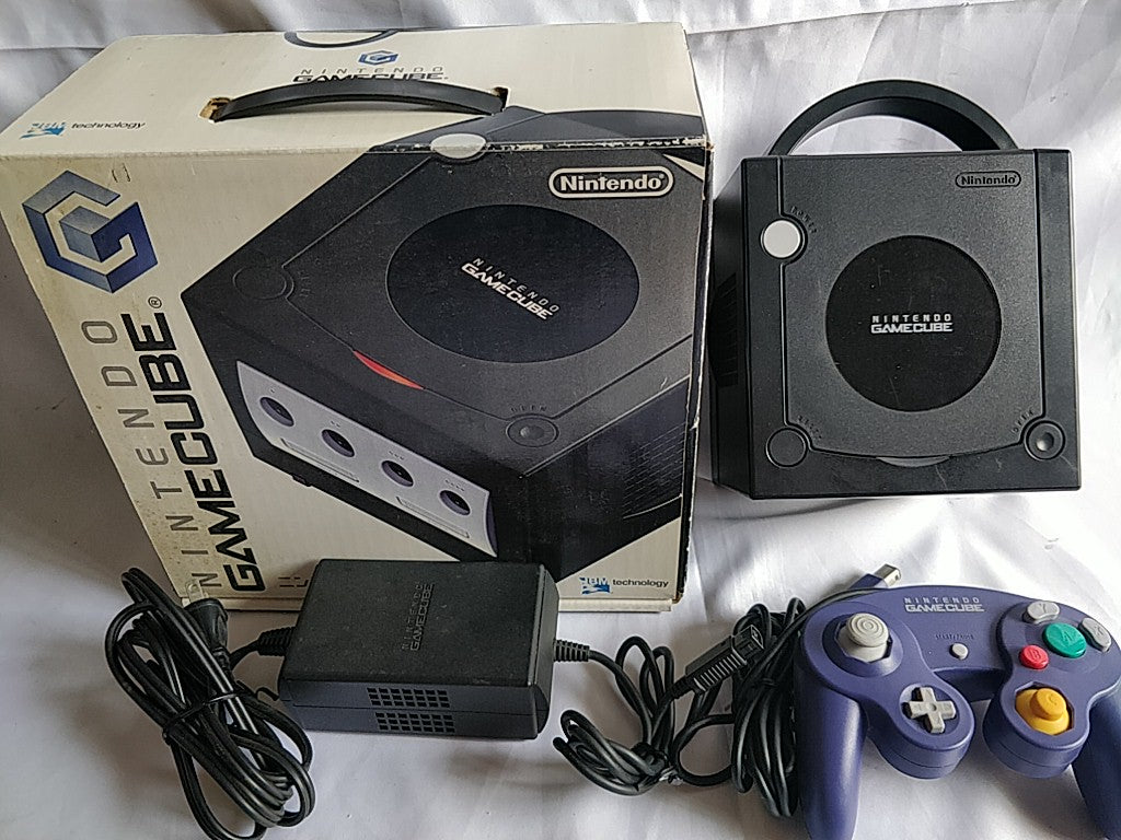 Defective, Nintendo Gamecube console, controller, Power cable in box set-e0928-