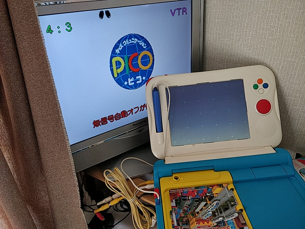 Japanese SEGA TOYS Kids Communication PICO Console in Box set, tested-e0930-