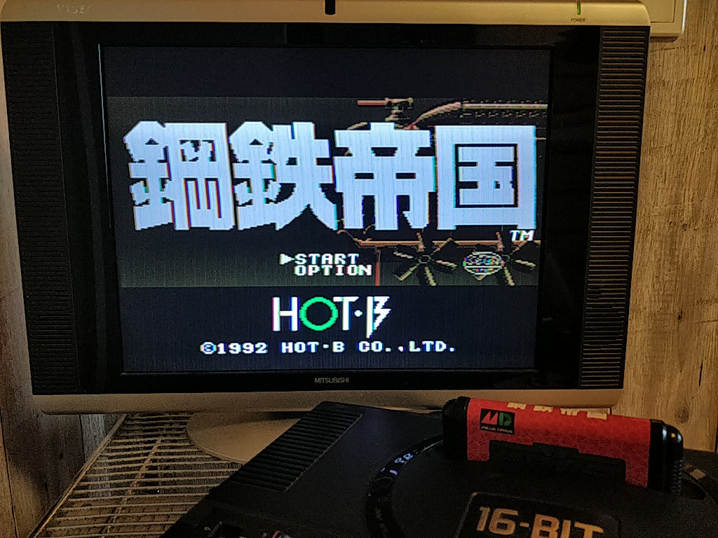 STEEL EMPIRE / KOTETSU TEIKOKU SEGA MEGA DRIVE game Genesis Cartridge -e1006-