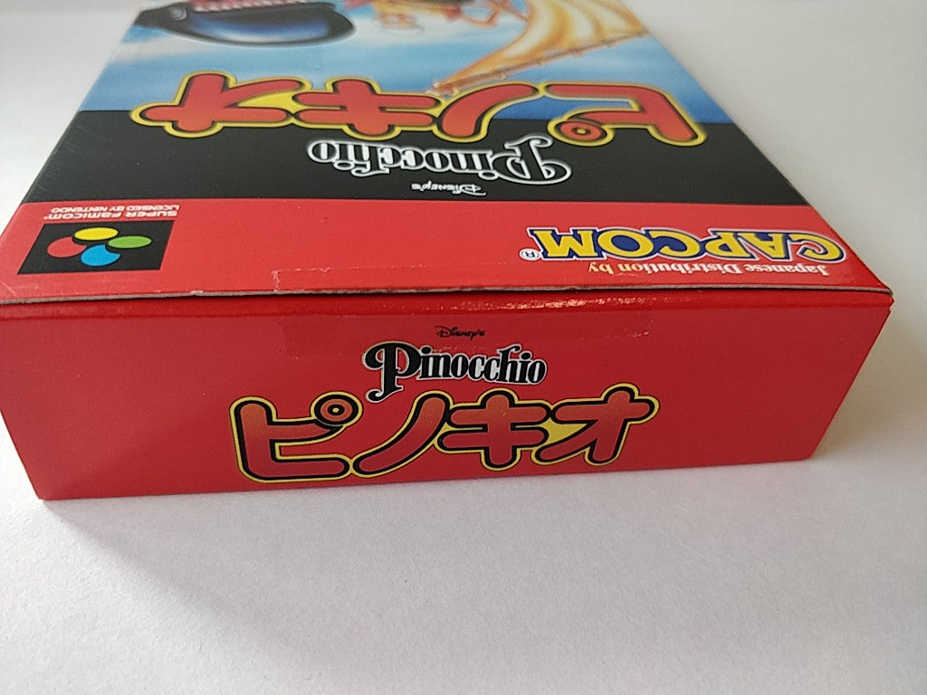 Disney's Pinocchio Super Famicom Cartridge, Manual, in Box set, tested-e1010-