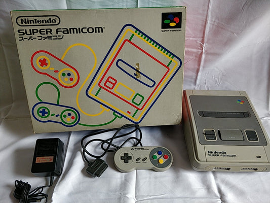 Super Famicom SNES console (SNES/SHVC-001),Pad, PSU in Box set tested-e1012-