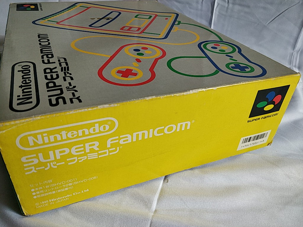 Super Famicom SNES console (SNES/SHVC-001),Pad, PSU in Box set tested-e1012-