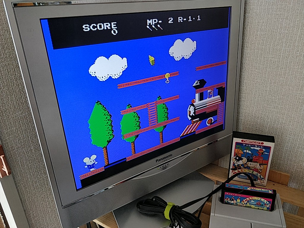 MAPPY LAND Famicom FC NES Cartridge, Manual, Boxed set, tested-e1012-