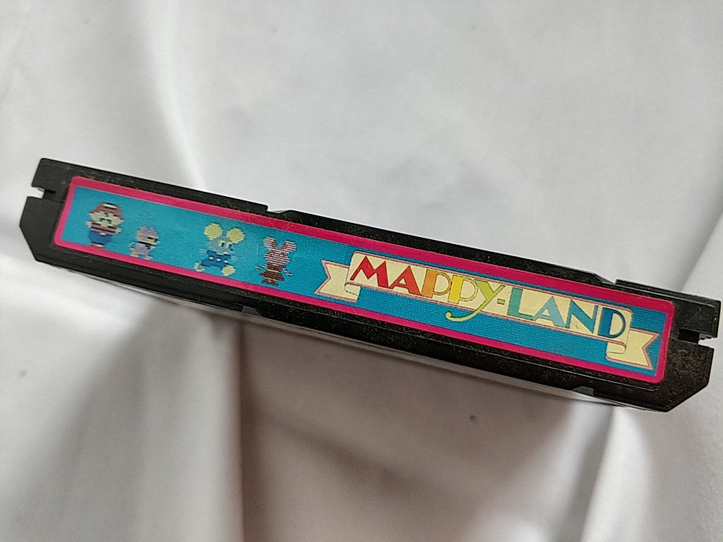 MAPPY LAND Famicom FC NES Cartridge, Manual, Boxed set, tested-e1012-