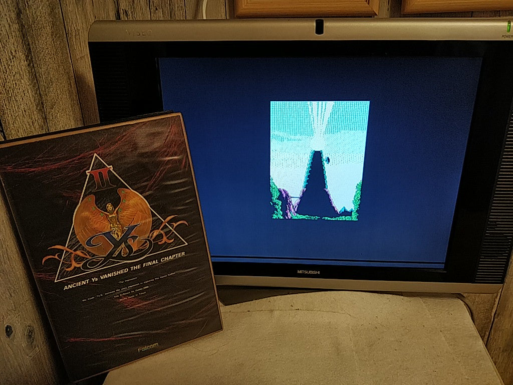 PC-8801 Ys2 Ancient Ys Vanished Game disks, manual in Box. Partly tested-e1018-