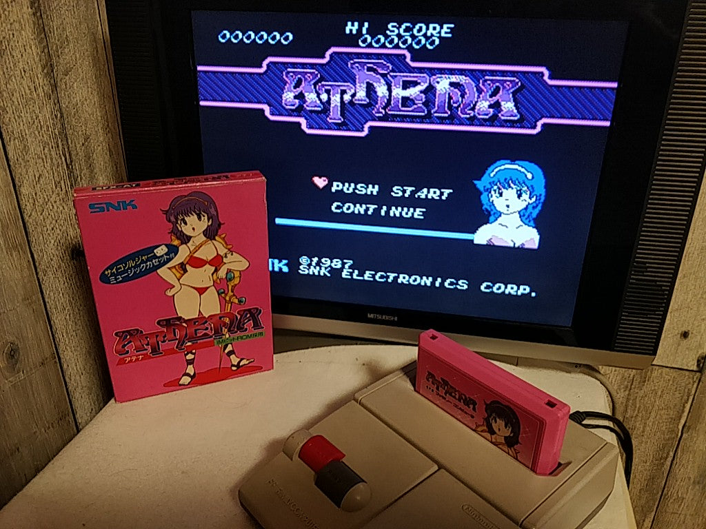 Athena with Pycho soldier Music cassette tape set Famicom, FC, SNK, tested-e1018