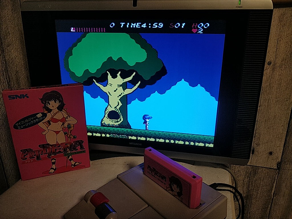 Athena with Pycho soldier Music cassette tape set Famicom, FC, SNK, tested-e1018