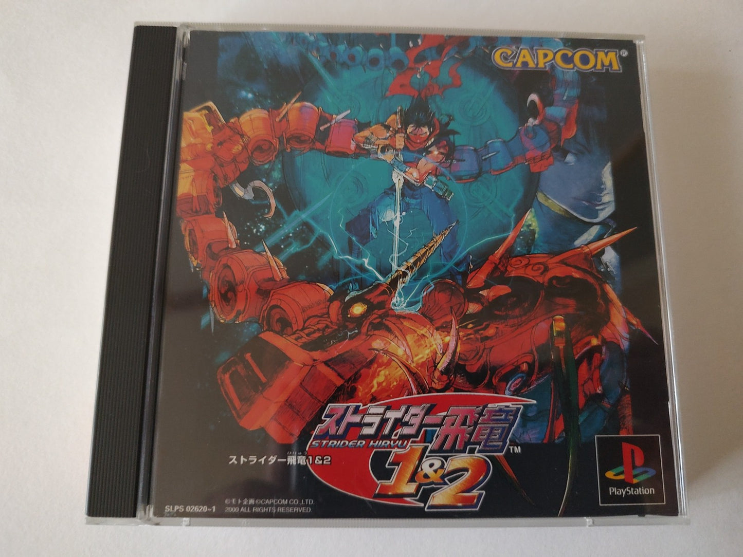 Strider Hiryu 1and 2 SONY PLAYSTATION Game disks, Manual ,Boxed tested-e1101