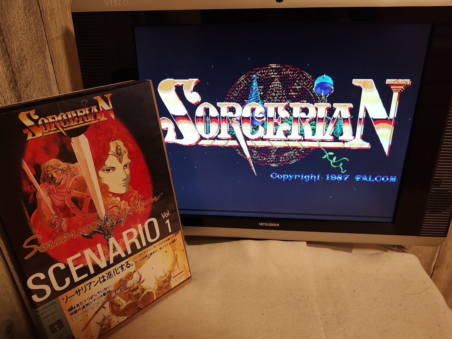 PC-8801 SORCERIAN SYSTEM SCENARIO Vol.1 SORCERIAN System, Partly tested-e1107-