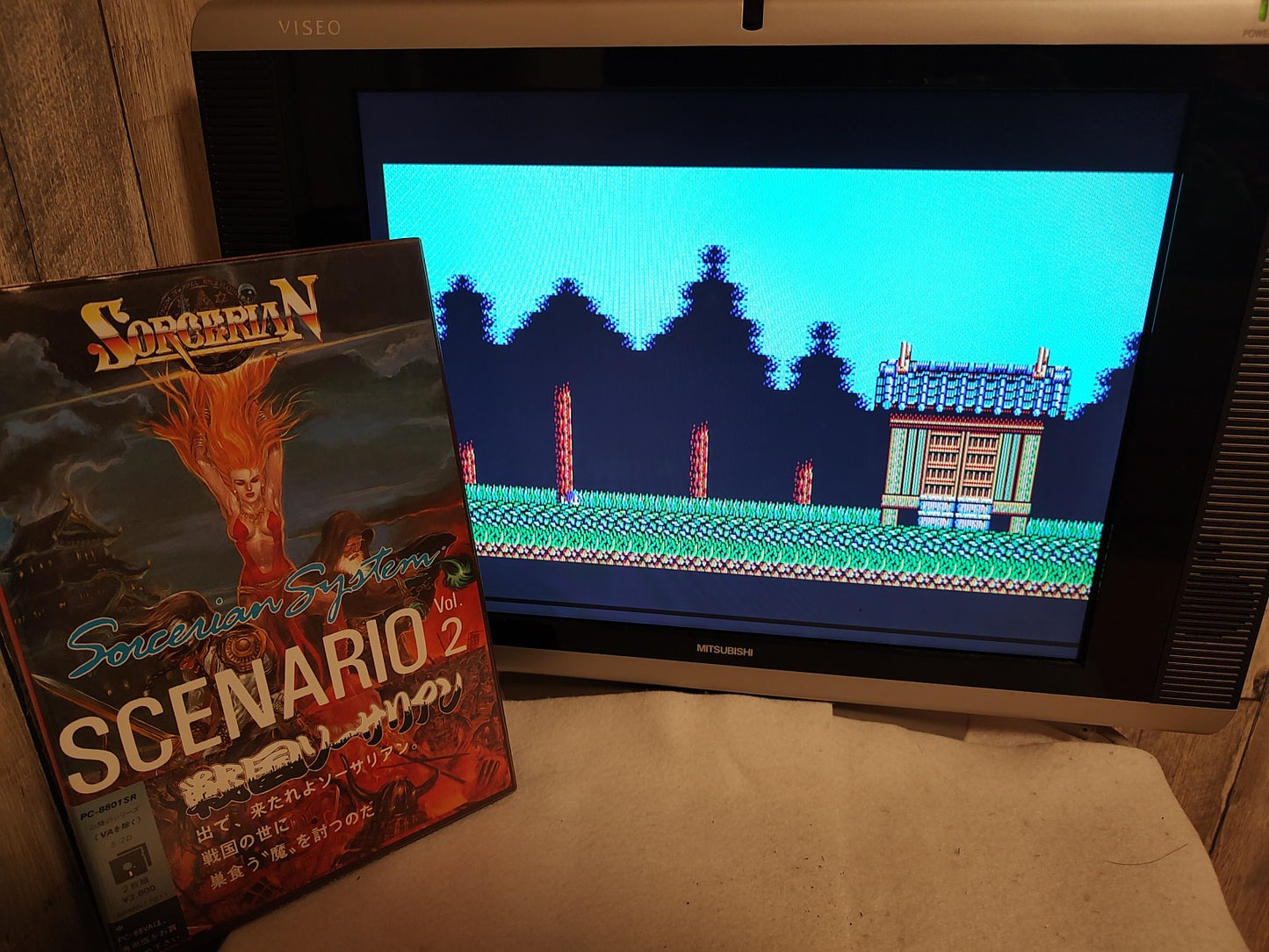 PC-8801 SORCERIAN SYSTEM SCENARIO Vol.2 SENGOKU SORCERIAN, Partly tested-e1107-